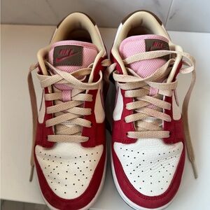 Nike Women's Low-Top Athletic Sneakers in Red, Pink, White, Tan